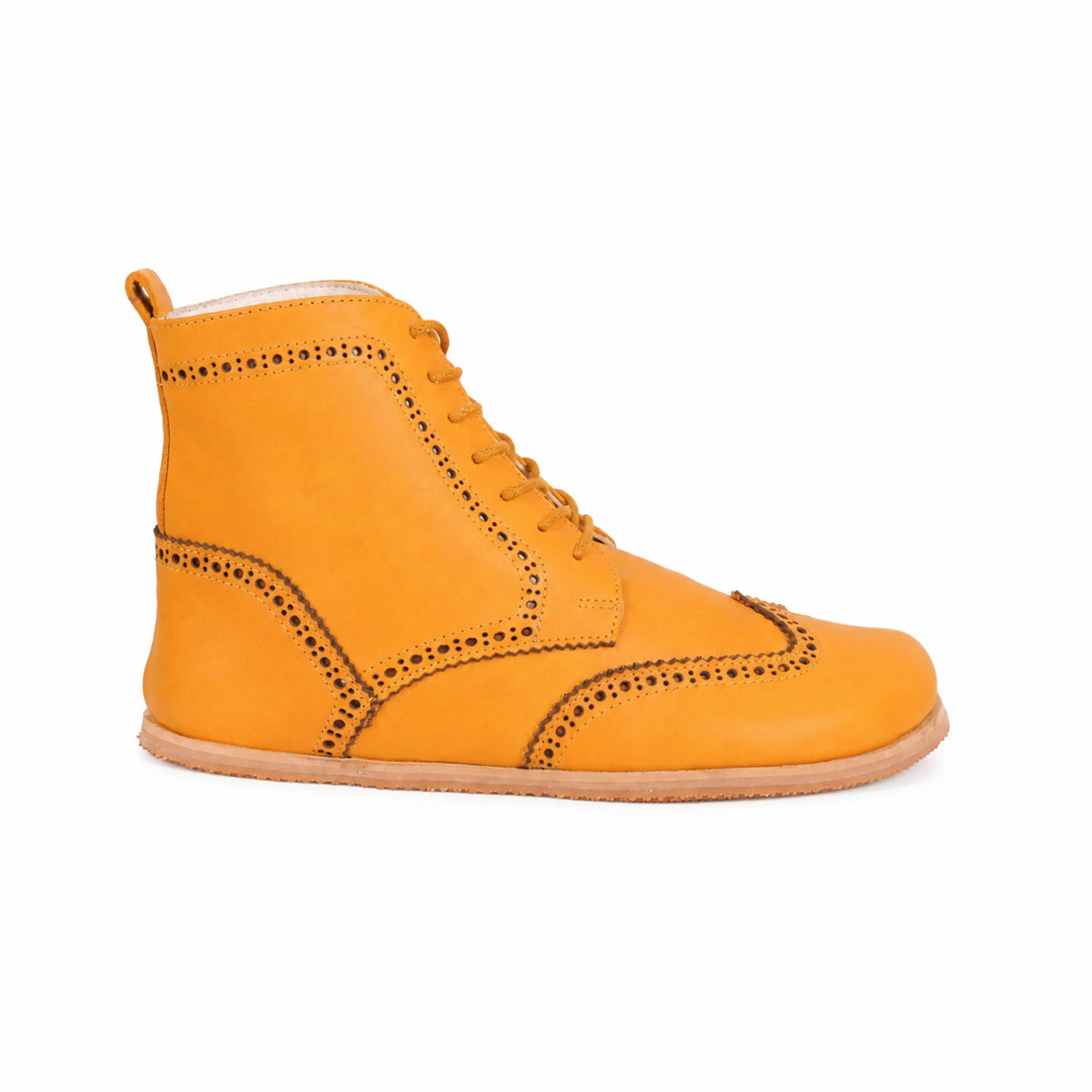 Smooth Barefoot Moccasin Boots Shoes – Eva Outsole – Mustard