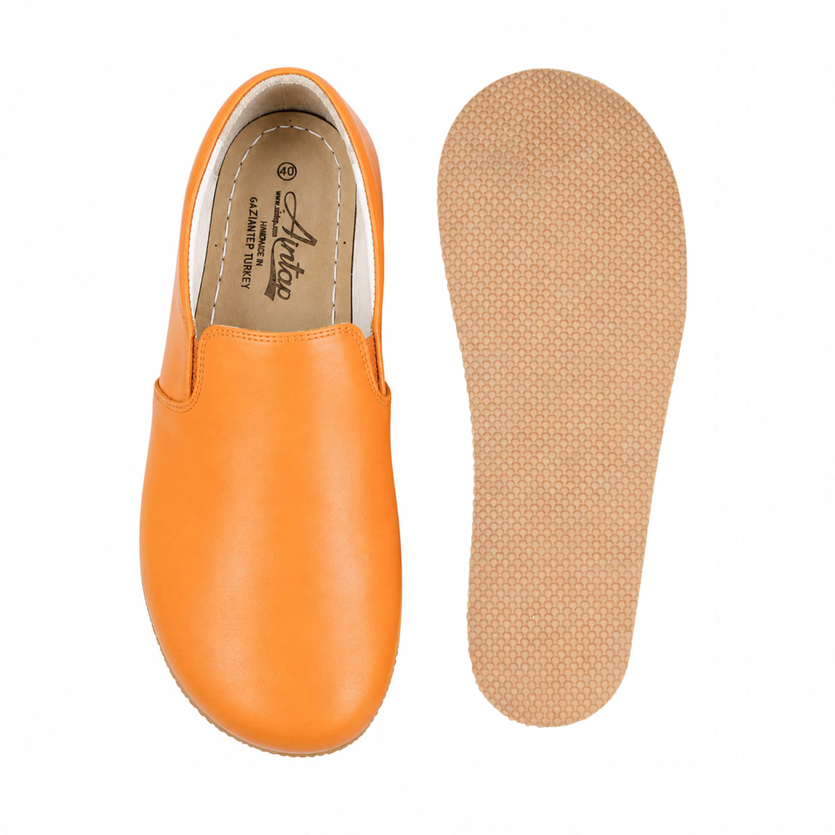 Smooth Barefoot Slip-On Shoes – Rubber Sole – Mustard