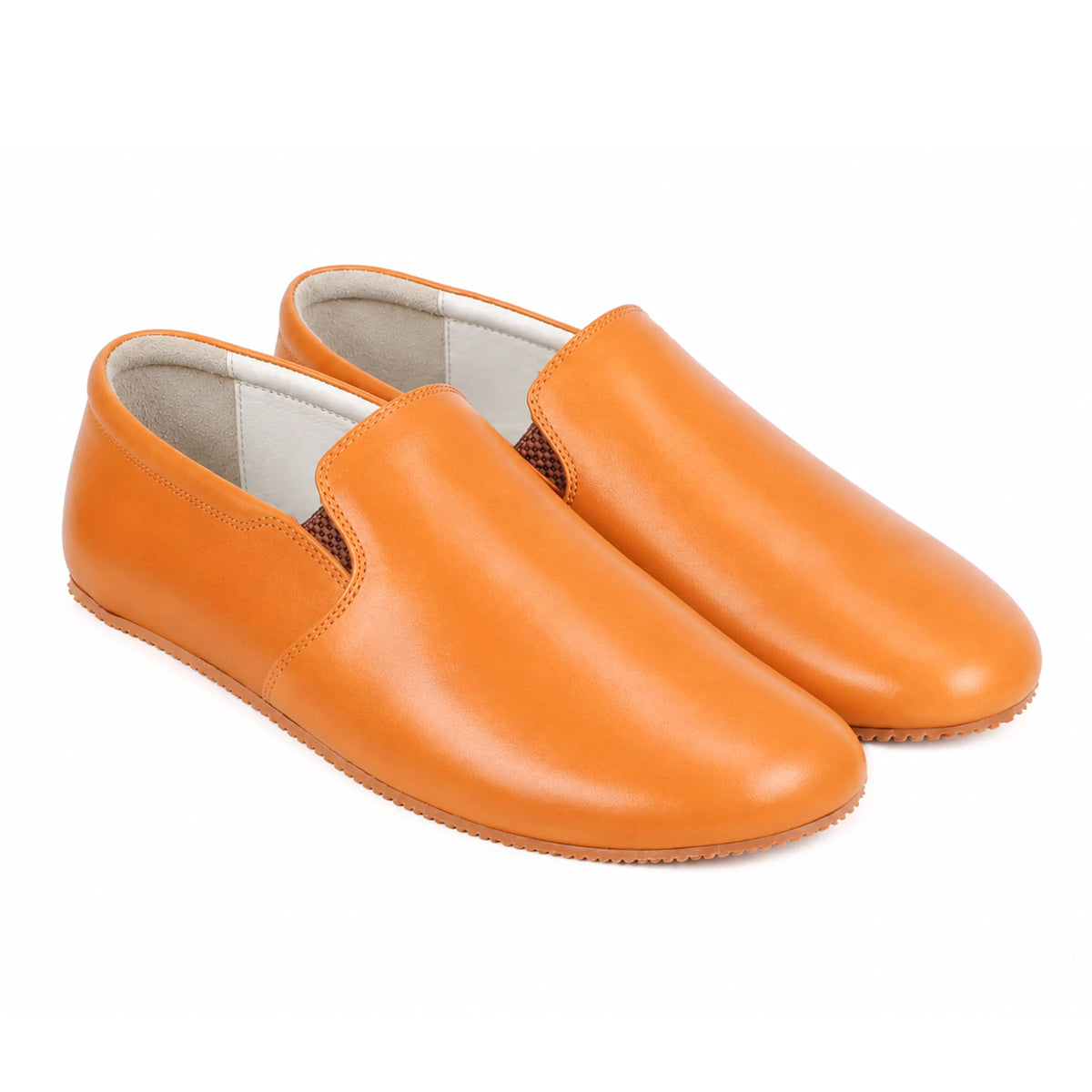 Smooth Barefoot Slip-On Shoes – Rubber Sole – Mustard