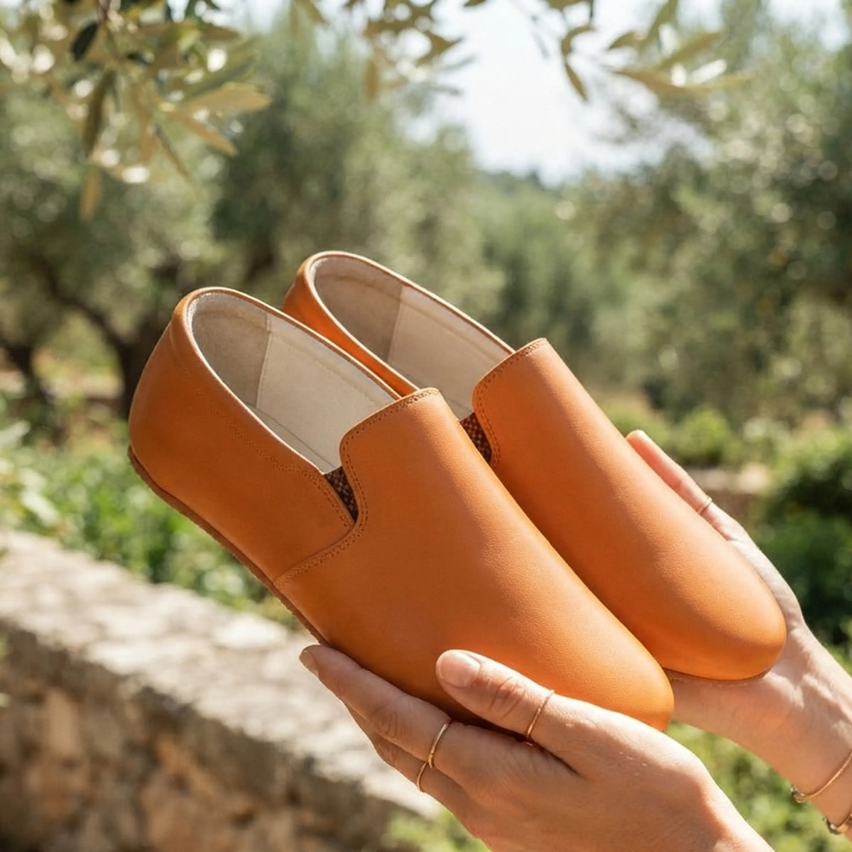 Smooth Barefoot Slip-On Shoes – Rubber Sole – Mustard