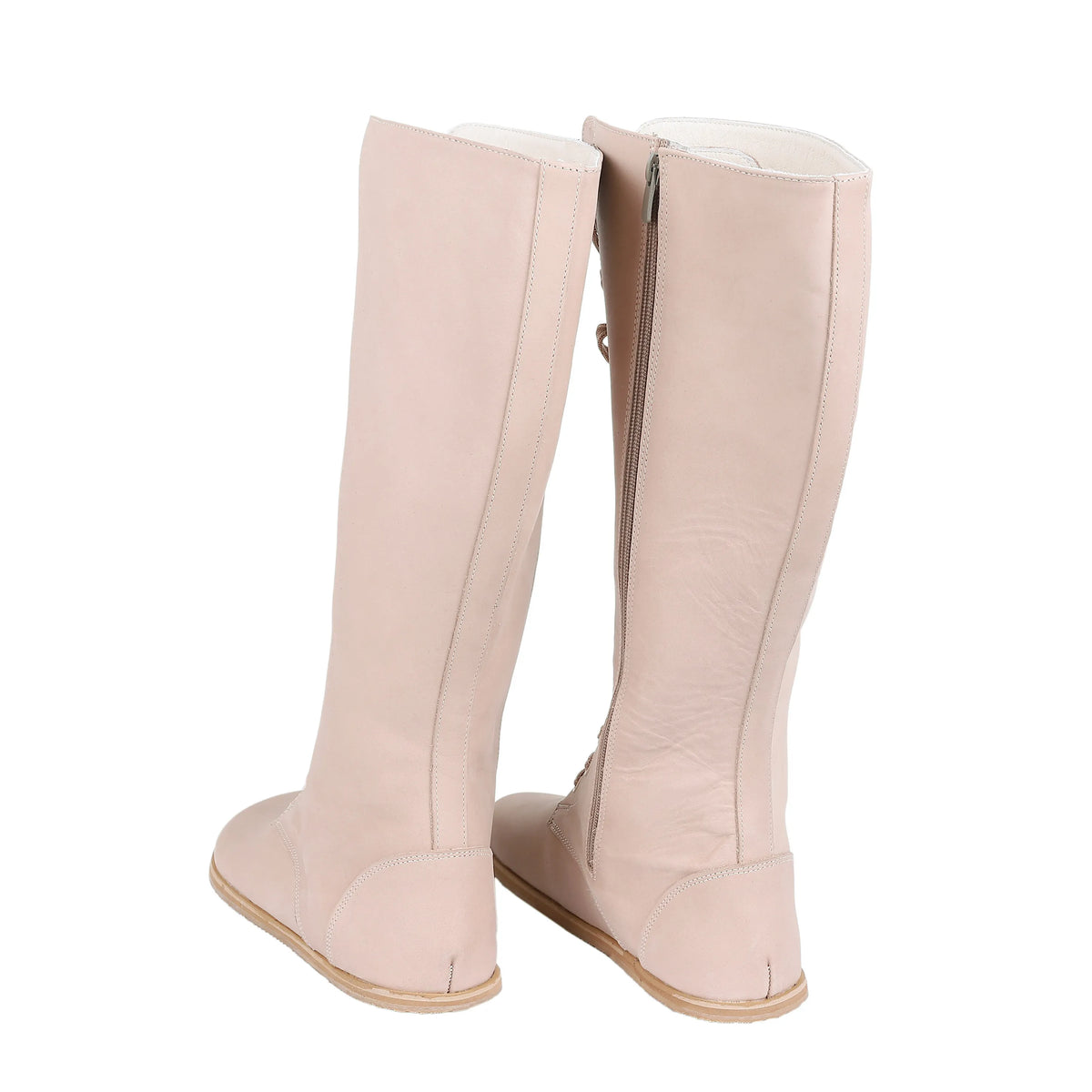 Crazy Barefoot Lace Knee Boots  Shoes – Eva Outsole – Undyed Crust