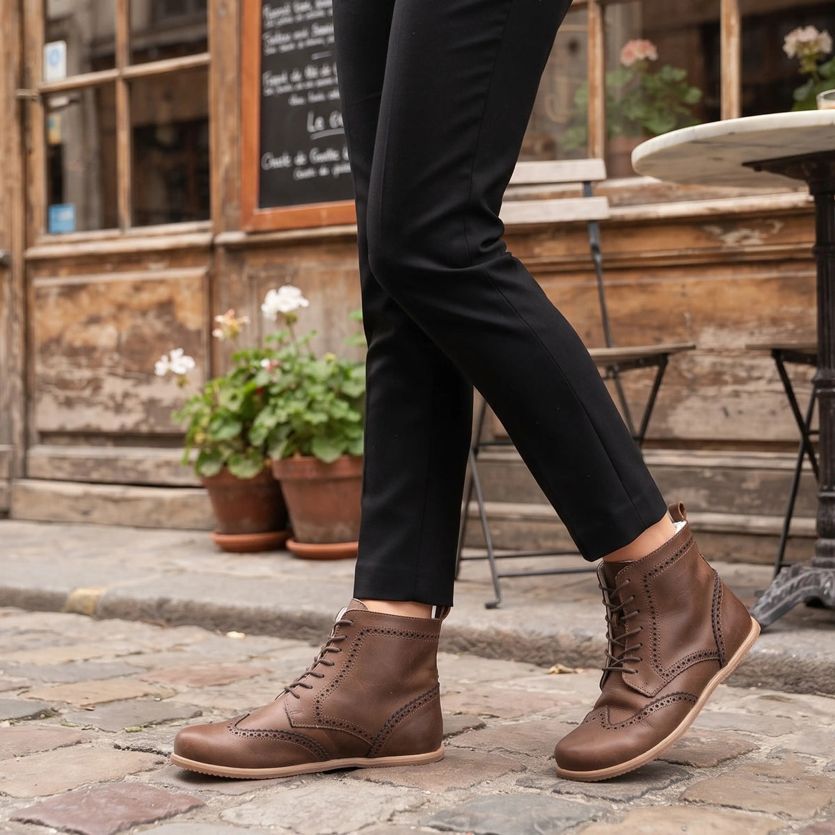 Crazy Barefoot Moccasin Boots Shoes – Eva Outsole – Brown