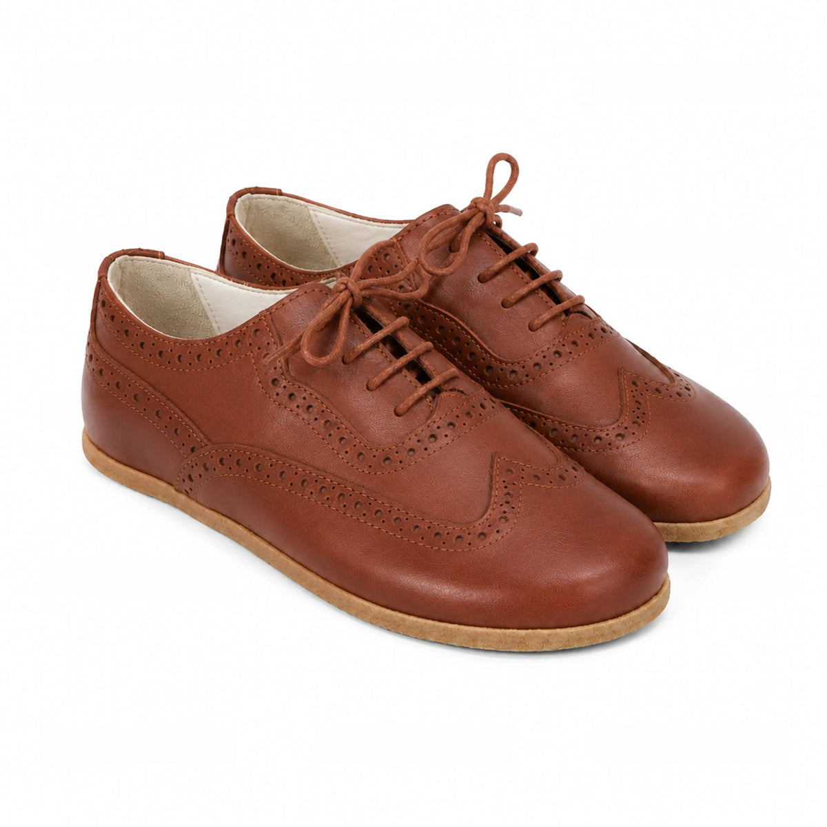 Smooth Barefoot Moccasin Shoes – Classic Sole — Leather Sole – Brown