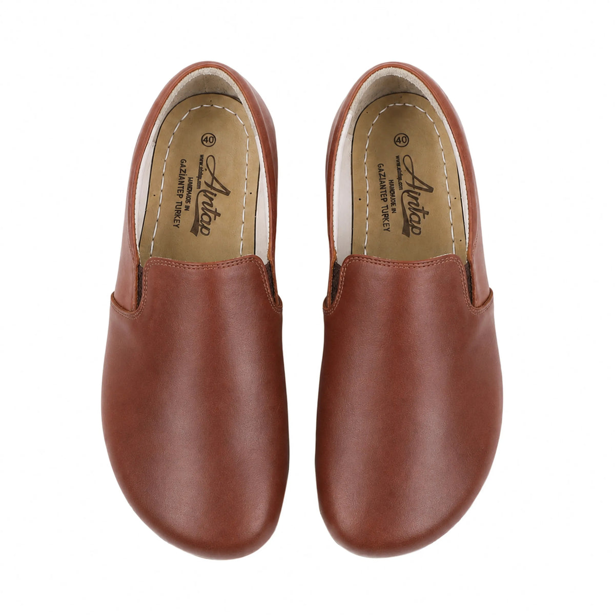 Smooth Barefoot Slip-On Shoes – Rubber Sole – Brown