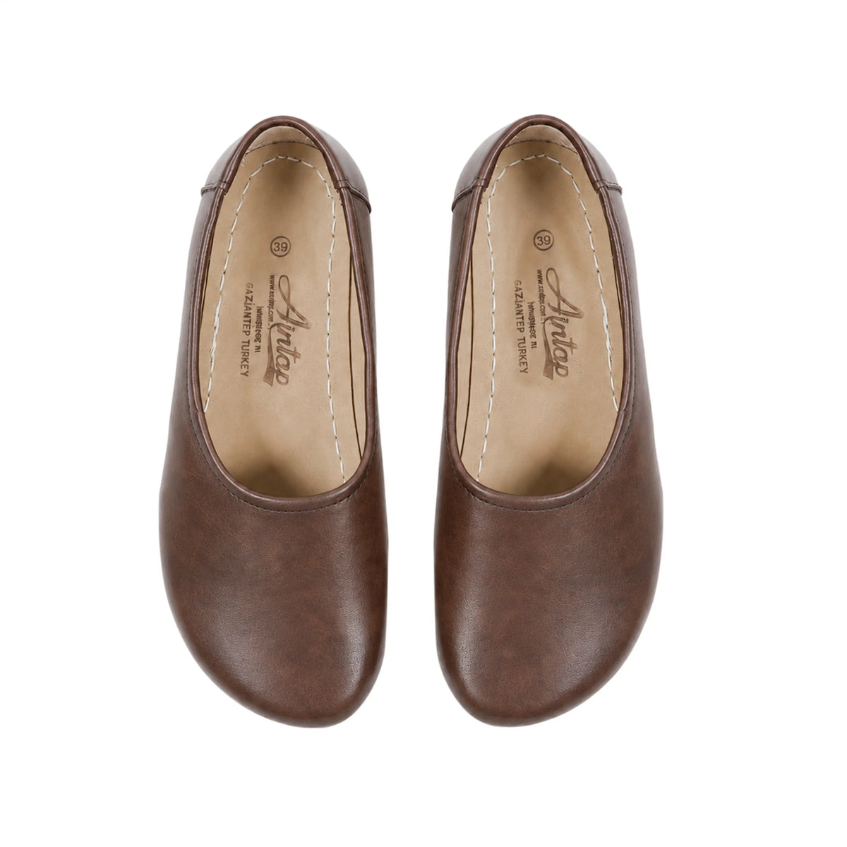 Crazy Barefoot Ballet Shoes – Rubber Sole – Brown