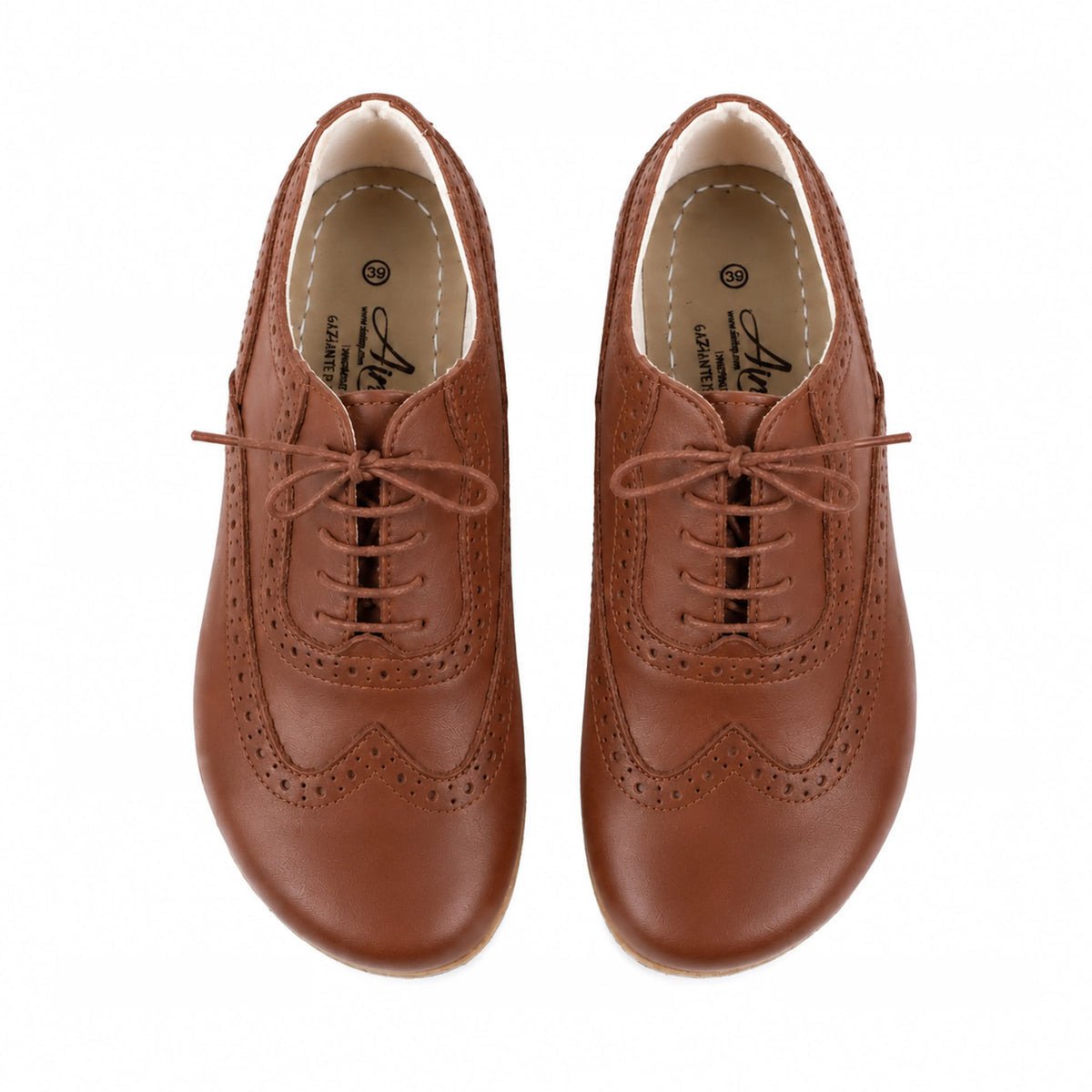 Smooth Barefoot Moccasin Shoes – Classic Sole — Leather Sole – Brown