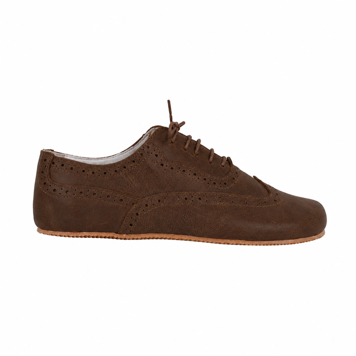 Crazy Barefoot Moccasin Shoes – Rubber Sole – Brown