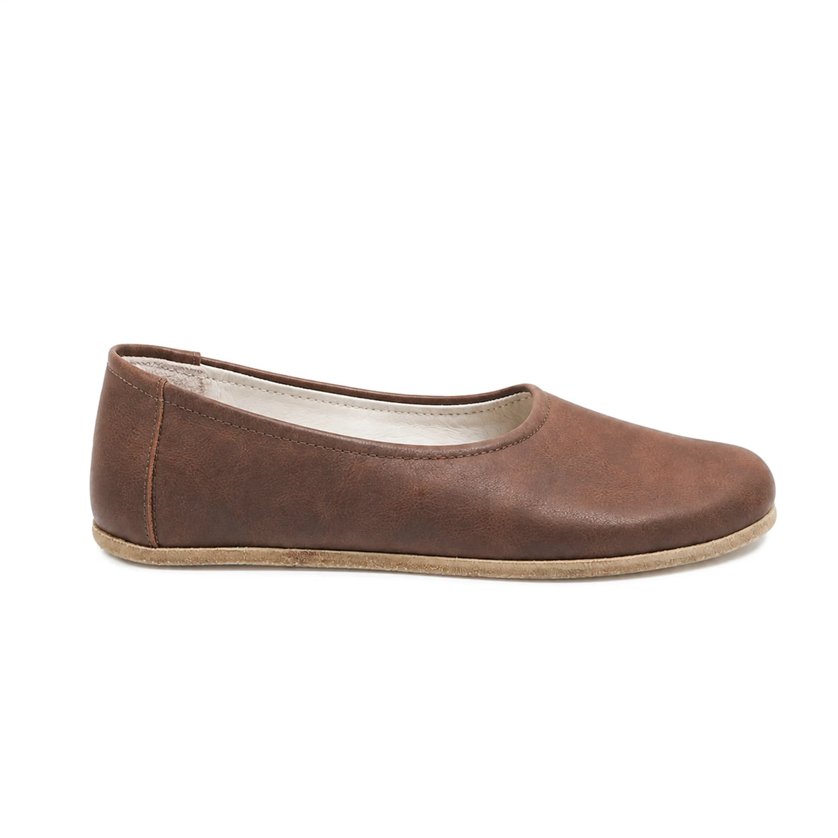 Crazy Barefoot Ballet Shoes – Classic Sole — Leather Sole – Brown