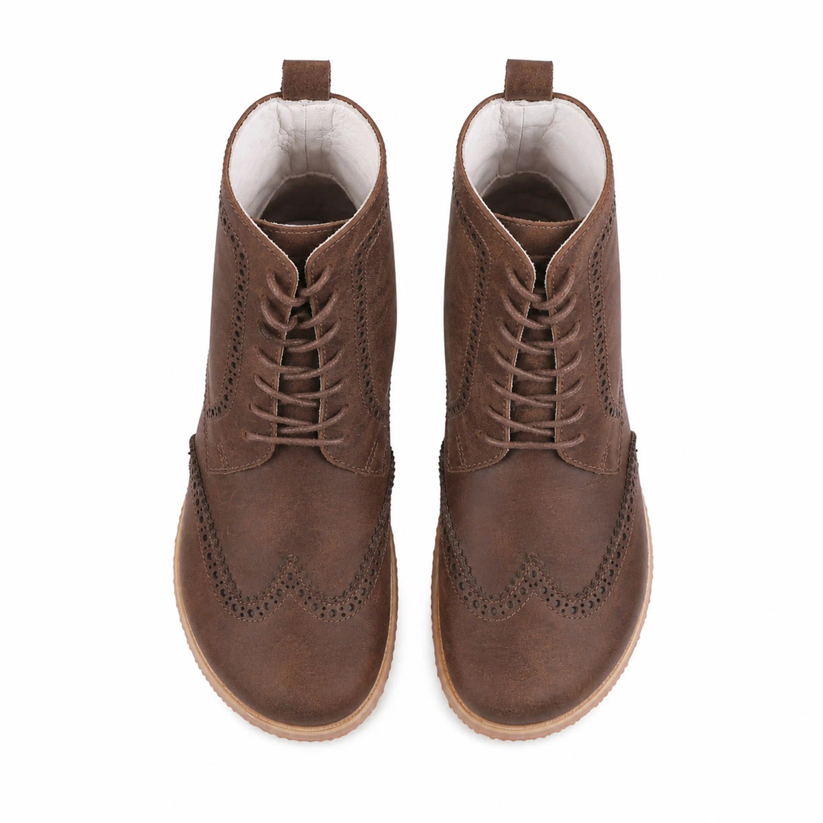 Crazy Barefoot Moccasin Boots Shoes – Eva Outsole – Brown