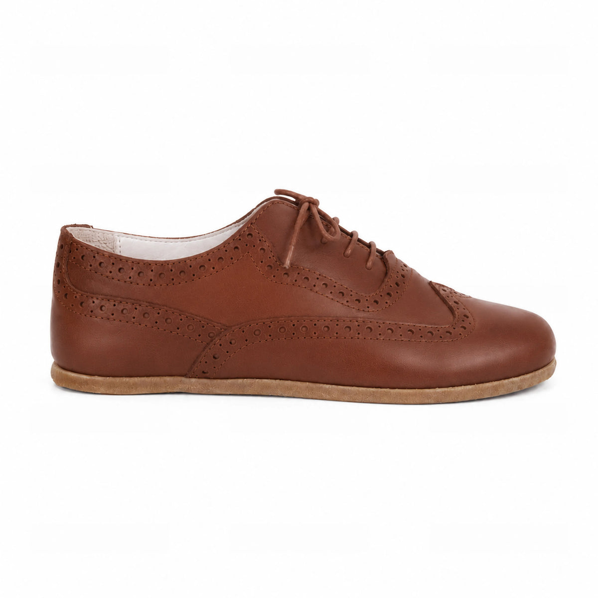 Smooth Barefoot Moccasin Shoes – Classic Sole — Leather Sole – Brown