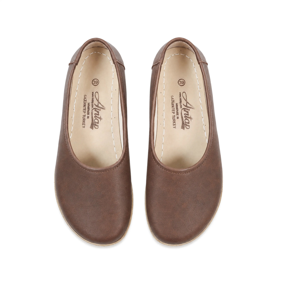 Crazy Barefoot Ballet Shoes – Classic Sole — Leather Sole – Brown