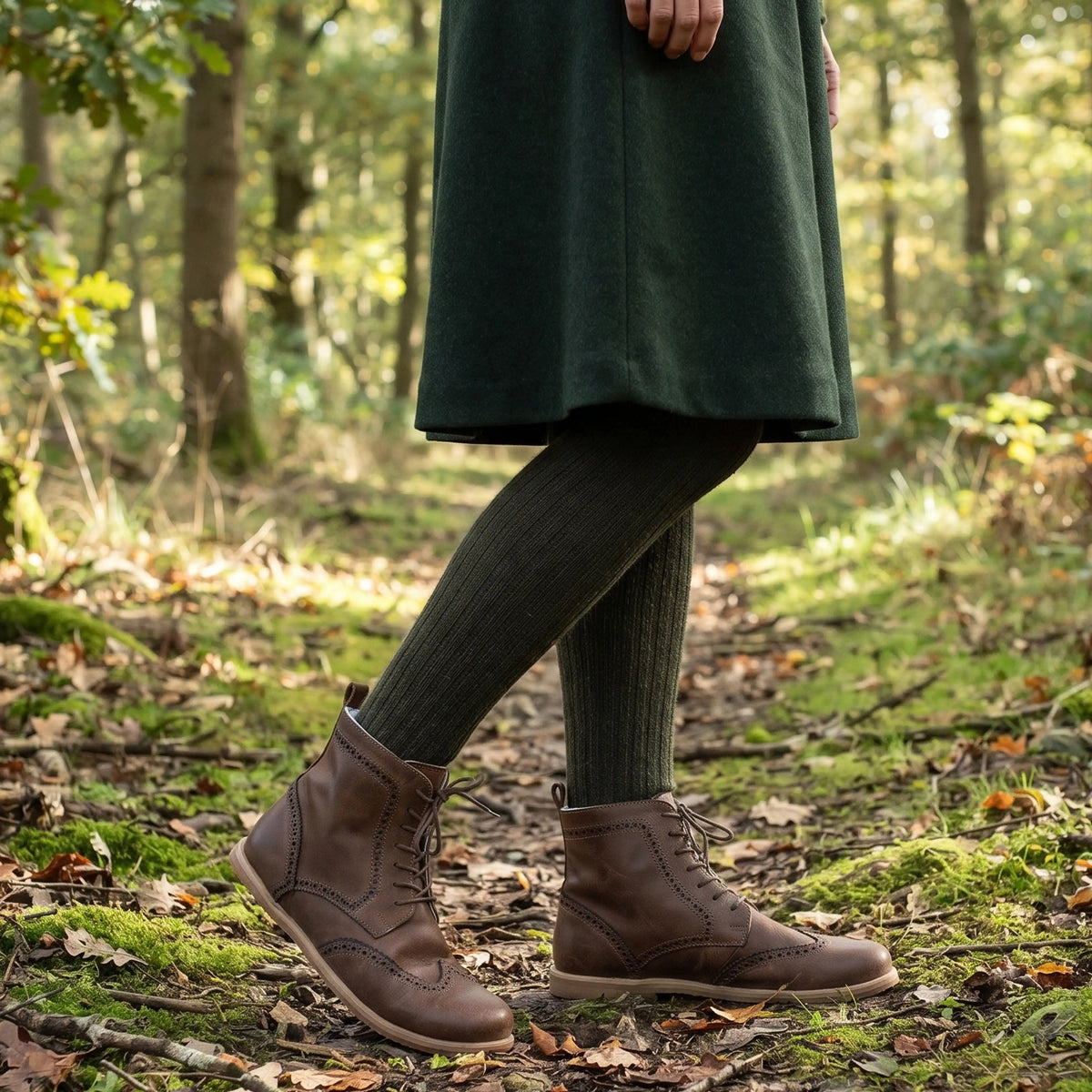 Crazy Barefoot Moccasin Boots Shoes – Eva Outsole – Brown