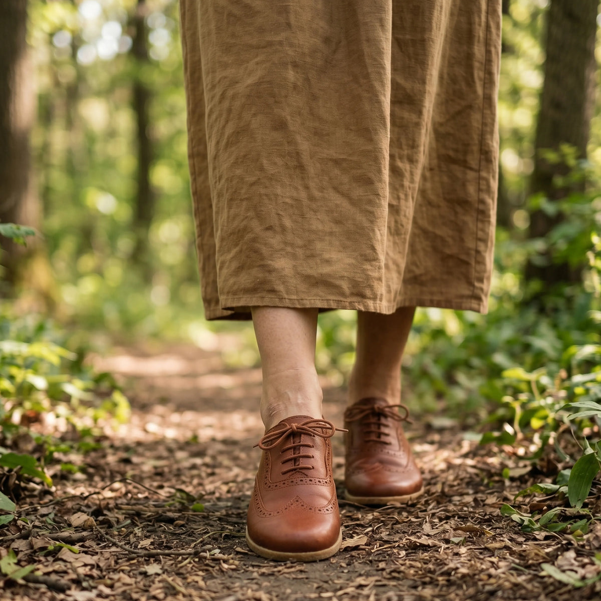 Smooth Barefoot Moccasin Shoes – Classic Sole — Leather Sole – Brown