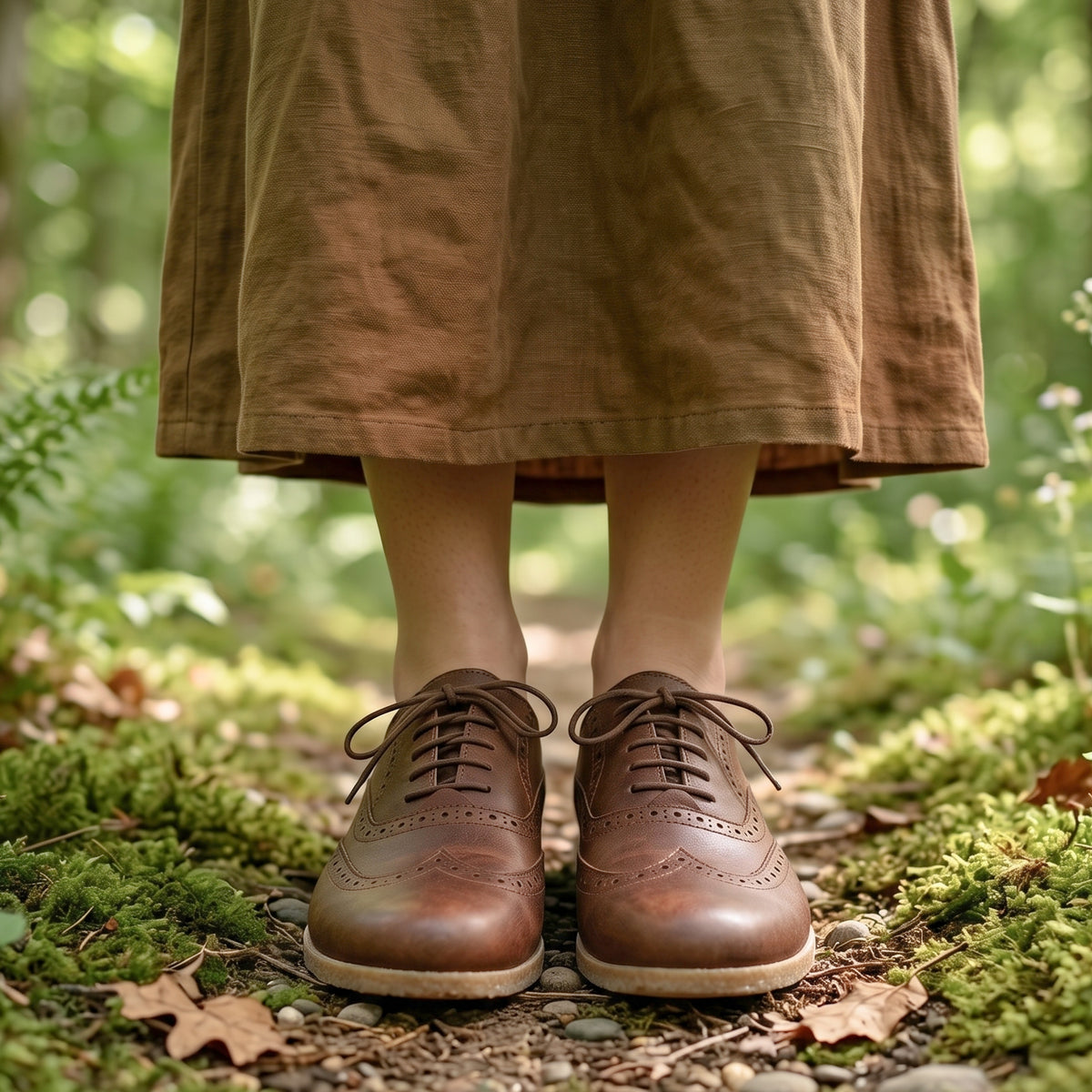 Crazy Barefoot Moccasin Shoes – Classic Sole — Leather Sole – Brown