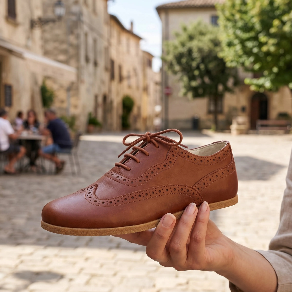 Smooth Barefoot Moccasin Shoes – Classic Sole — Leather Sole – Brown