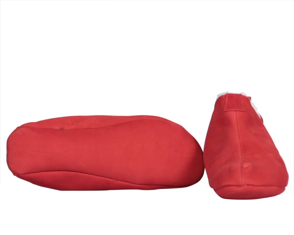 Nubuck Barefoot Home Slippers Sandals Shoes – Red