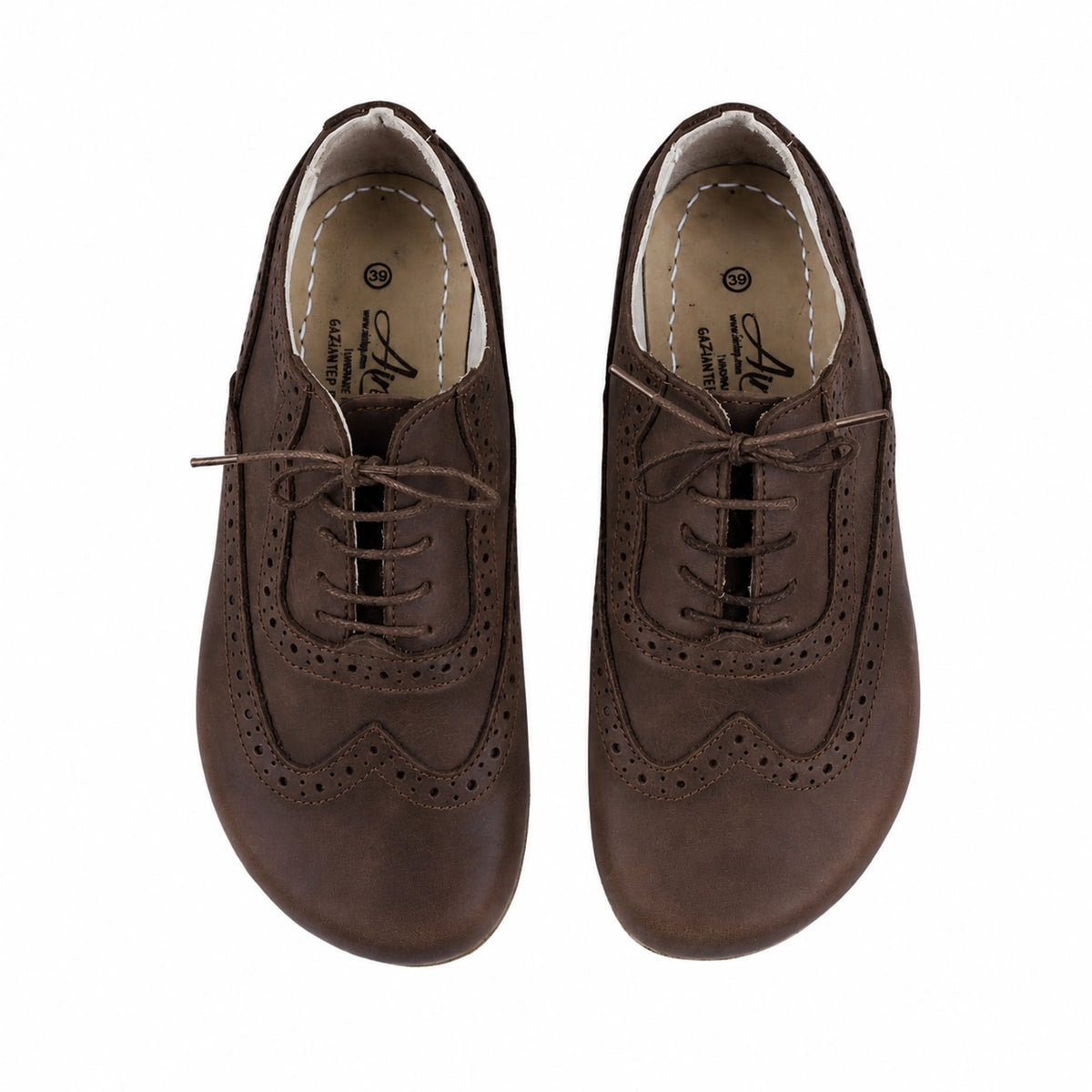 Crazy Barefoot Moccasin Shoes – Classic Sole — Leather Sole – Dark Brown