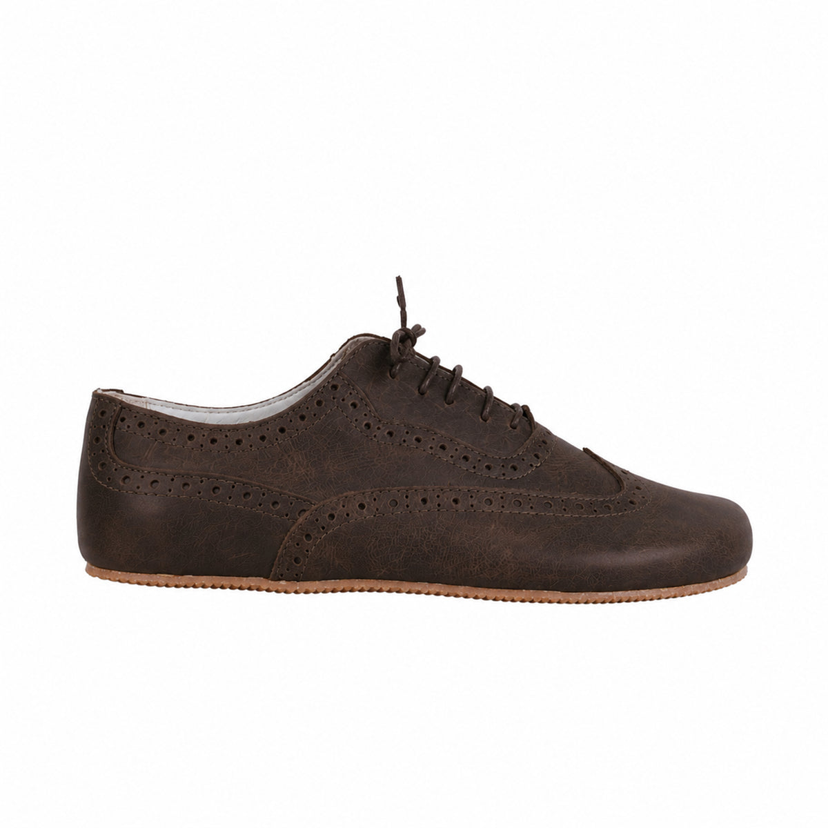 Crazy Barefoot Moccasin Shoes – Rubber Sole – Dark Brown
