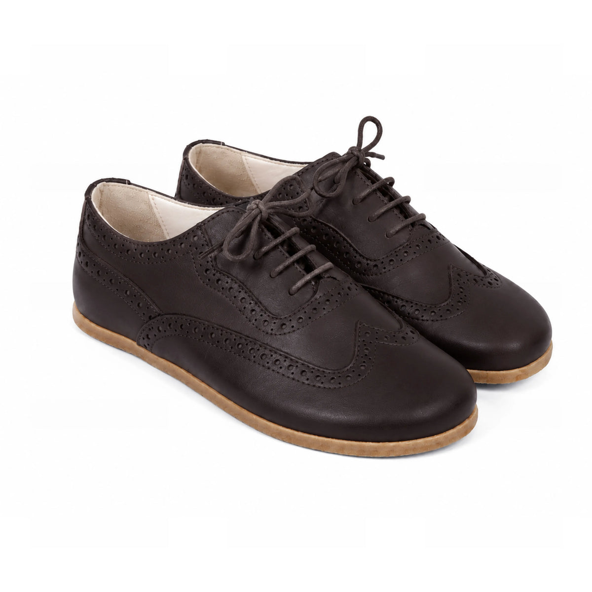 Smooth Barefoot Moccasin Shoes – Classic Sole — Leather Sole – Dark Brown