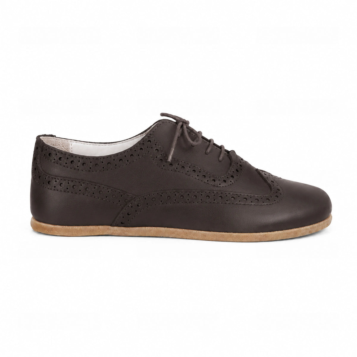 Smooth Barefoot Moccasin Shoes – Classic Sole — Leather Sole – Dark Brown