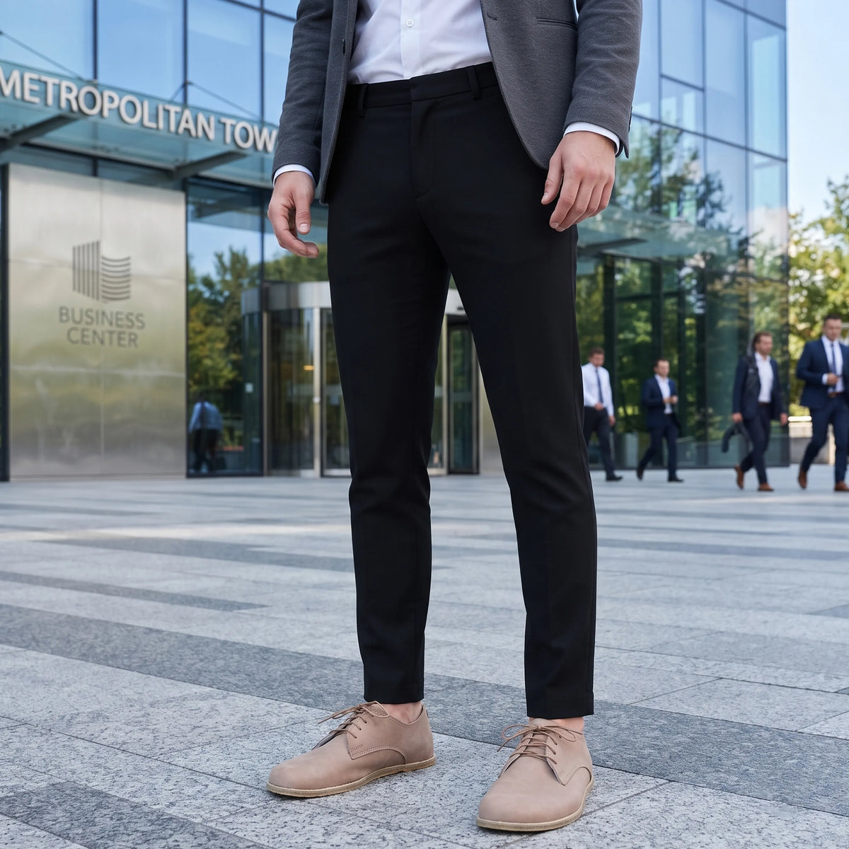 Crazy Barefoot Oxford Shoes – Classic Sole — Leather Sole – Undyed Crust