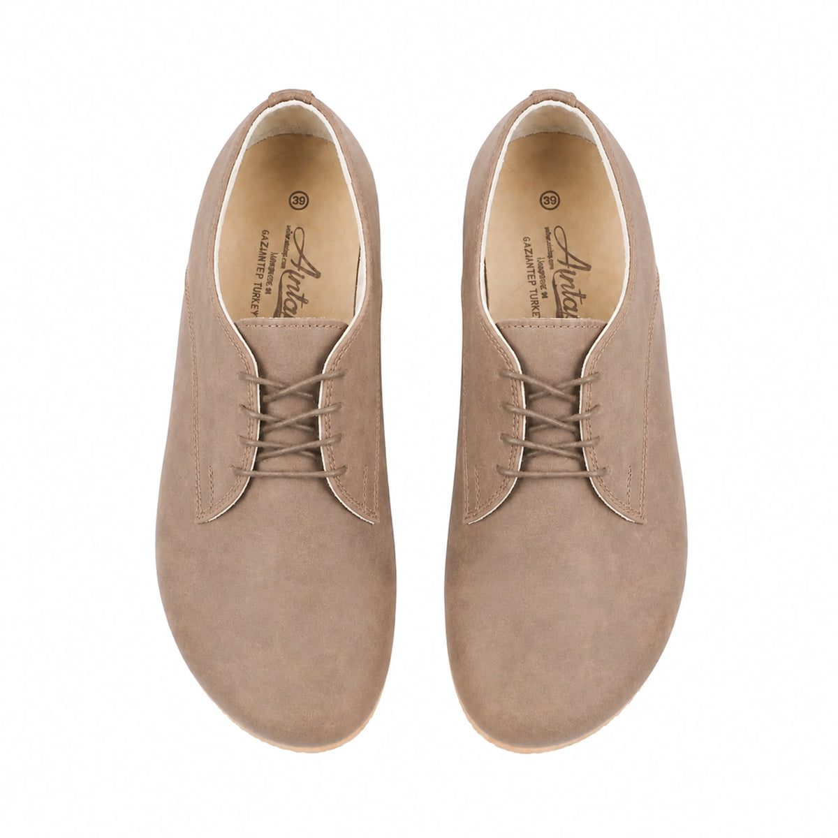 Crazy Barefoot Oxford Shoes — Leather Sole – Undyed Crust
