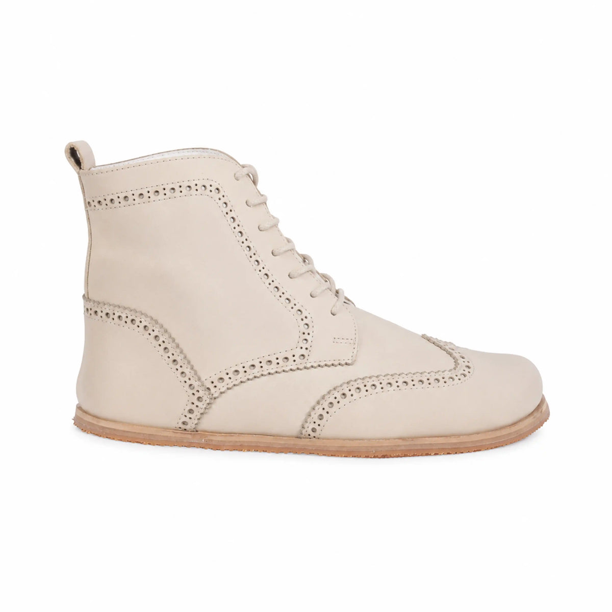 Smooth Barefoot Moccasin Boots Shoes – Eva Outsole – Cream