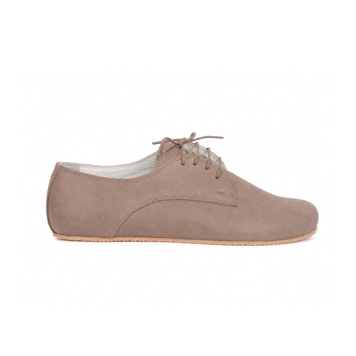 Crazy Barefoot Oxford Shoes – Rubber Sole – Undyed Crust