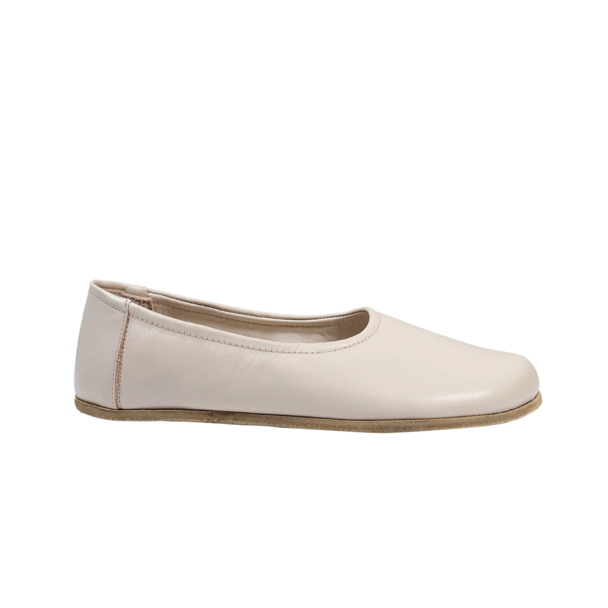 Smooth Barefoot Ballet Shoes – Classic Sole — Leather Sole – Cream