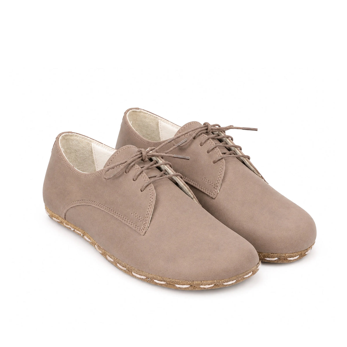 Crazy Barefoot Oxford Shoes — Leather Sole – Undyed Crust