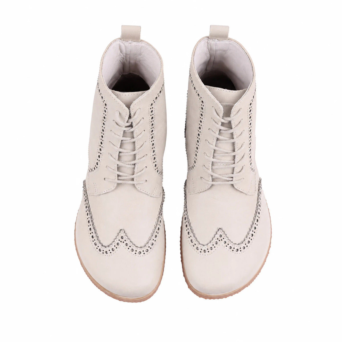 Smooth Barefoot Moccasin Boots Shoes – Eva Outsole – Cream