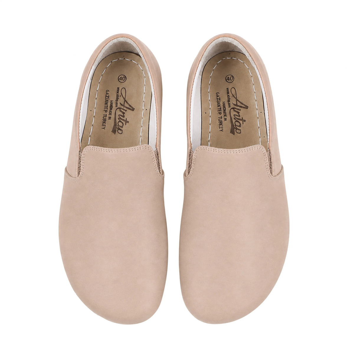 Crazy Barefoot Slip-On Shoes – Rubber Sole – Undyed Crust