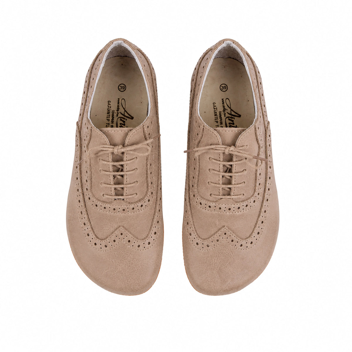 Crazy Barefoot Moccasin Shoes – Rubber Sole – Undyed Crust
