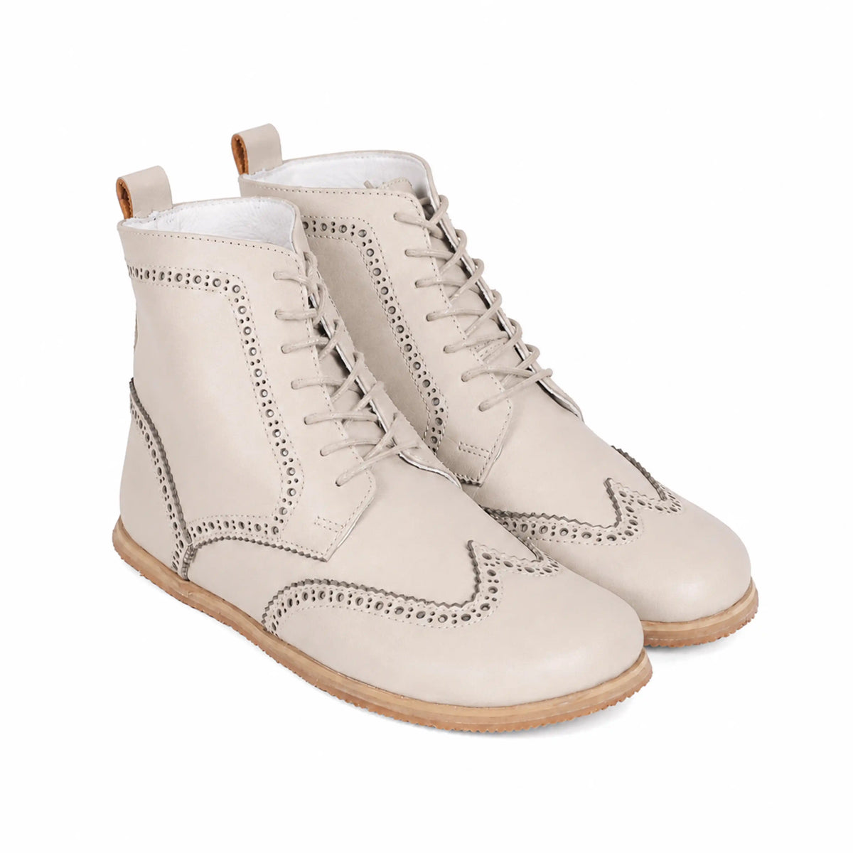 Smooth Barefoot Moccasin Boots Shoes – Eva Outsole – Cream