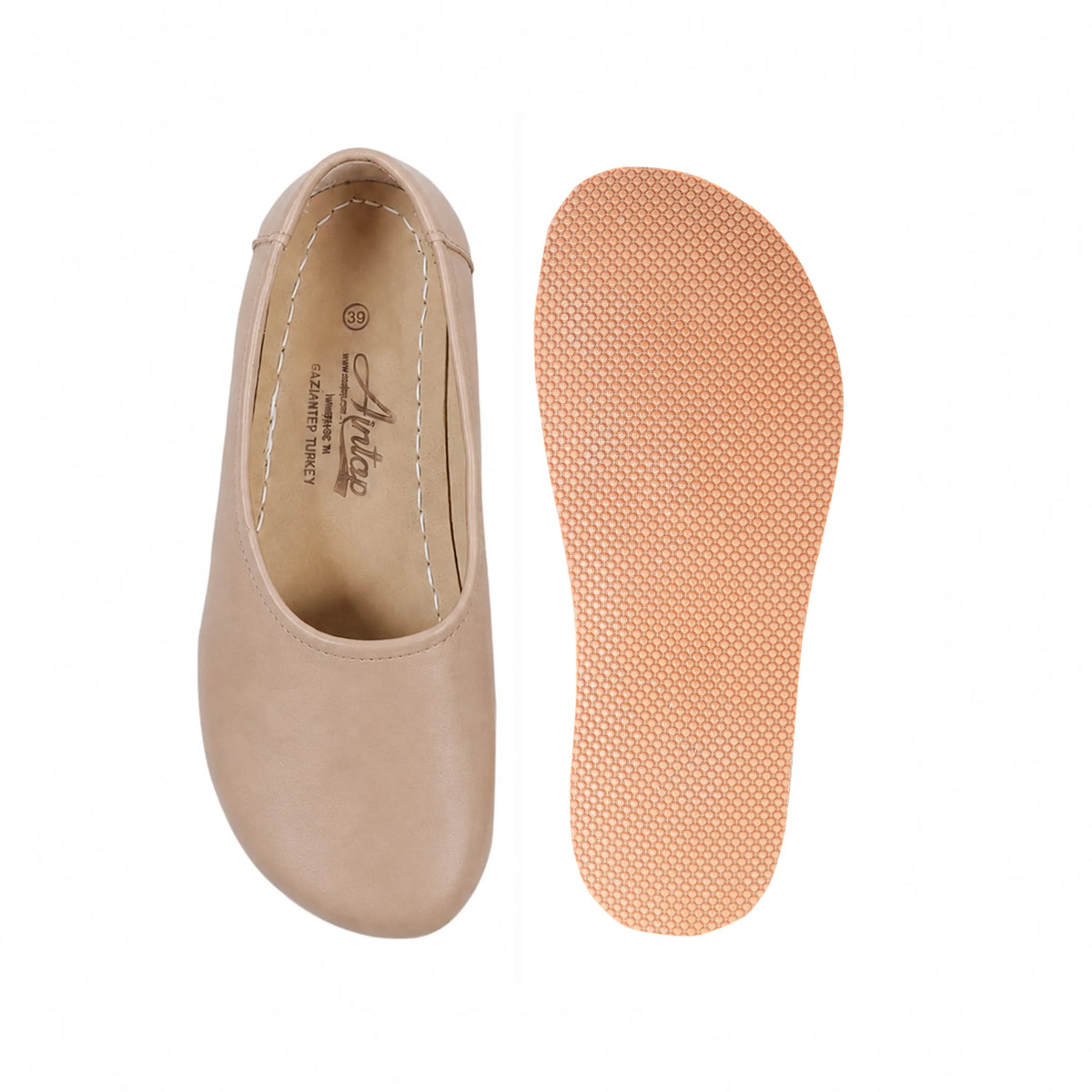 Crazy Barefoot Ballet Shoes – Rubber Sole – Undyed Crust