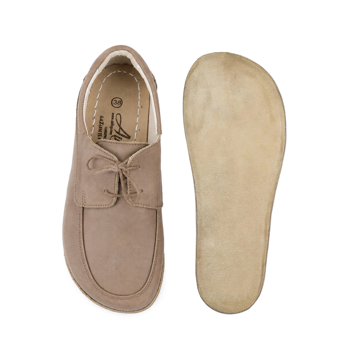 Crazy Barefoot Laces Penny Loafer Shoes – Classic Sole — Leather Sole – Undyed Crust