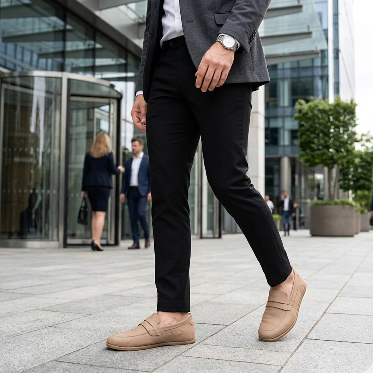 Crazy Barefoot Penny Loafer Shoes – Classic Sole — Leather Sole – Undyed Crust