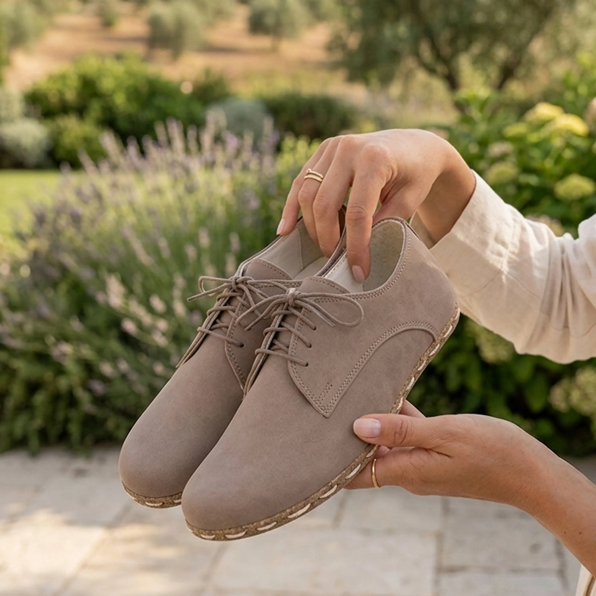 Crazy Barefoot Oxford Shoes — Leather Sole – Undyed Crust