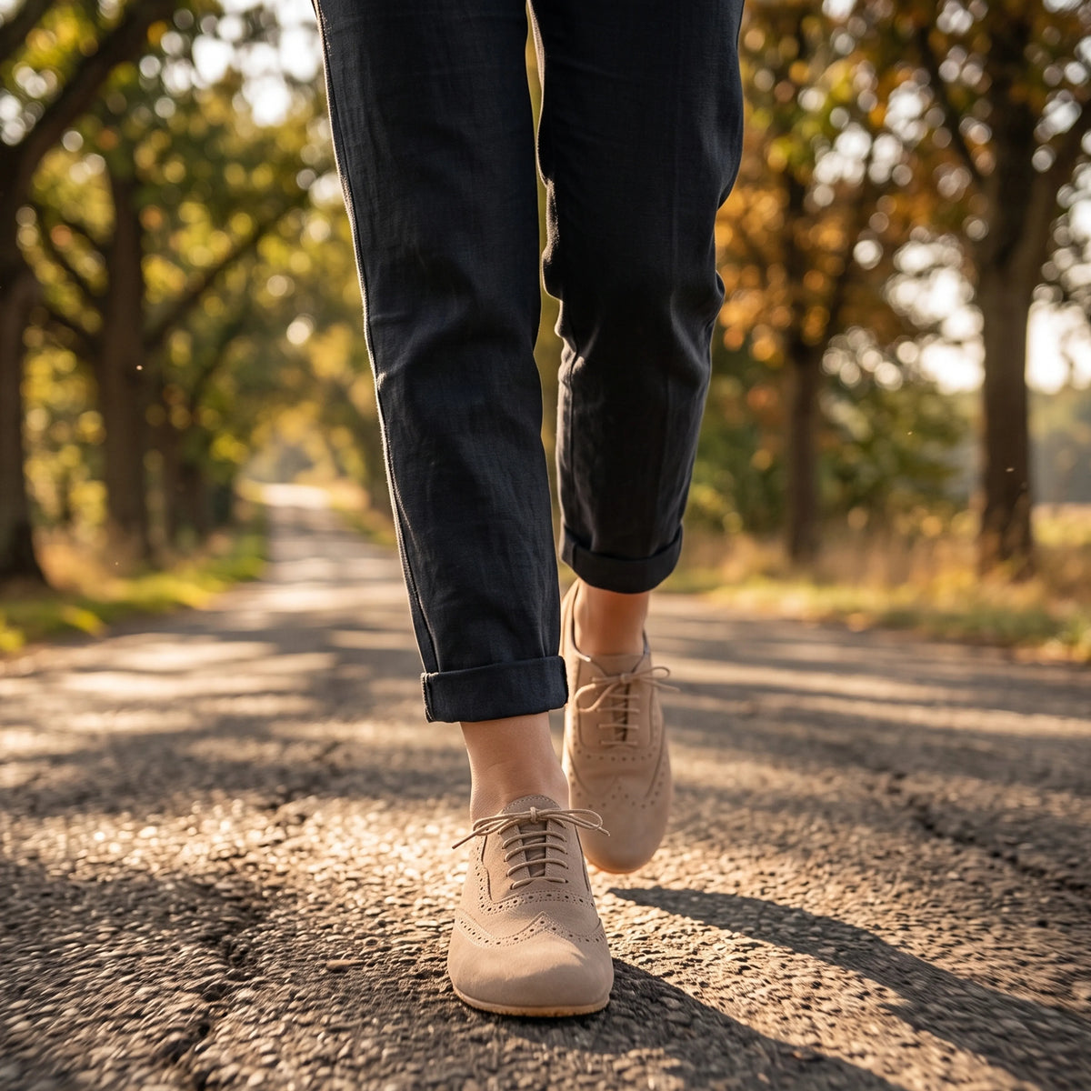 Crazy Barefoot Moccasin Shoes – Rubber Sole – Undyed Crust