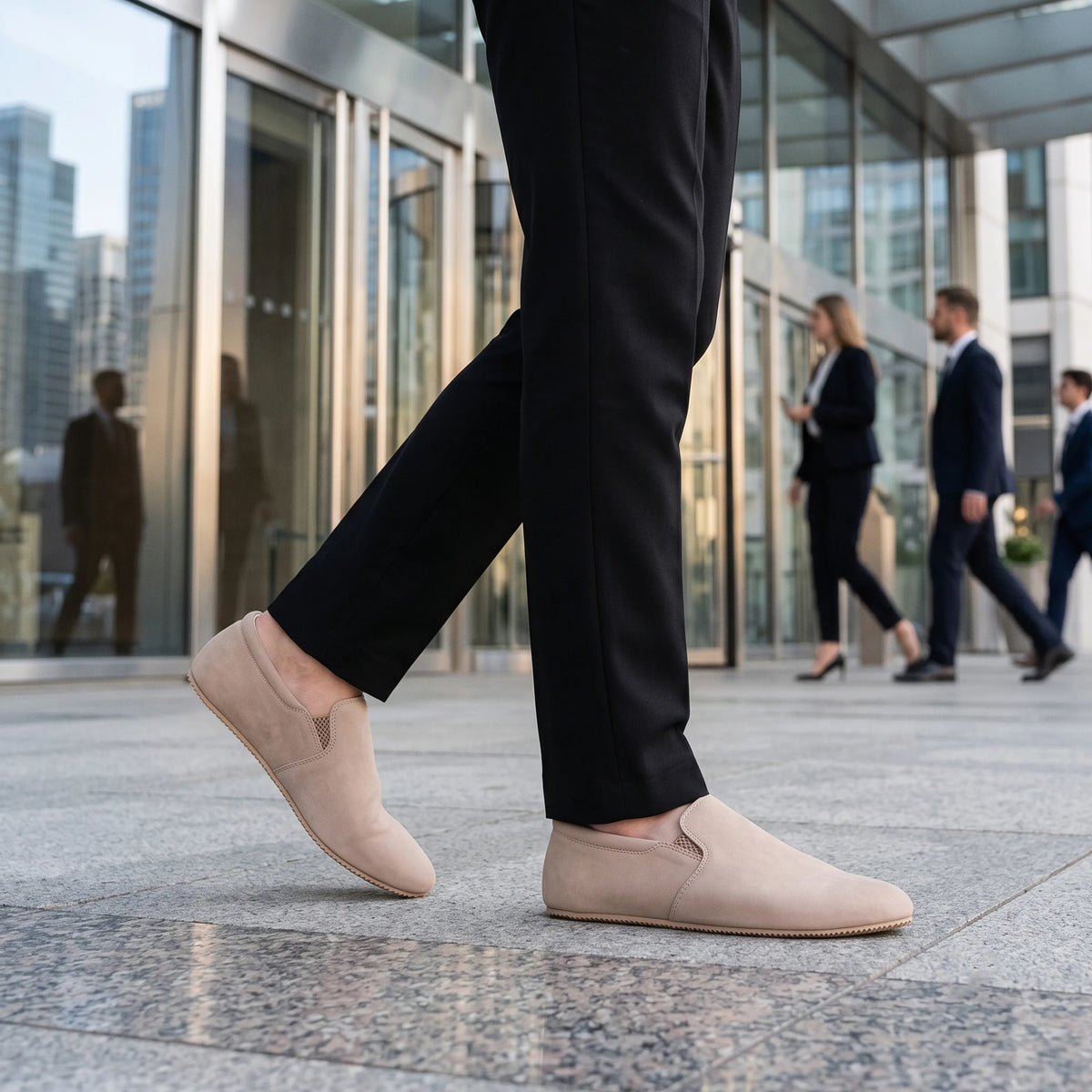Crazy Barefoot Slip-On Shoes – Rubber Sole – Undyed Crust