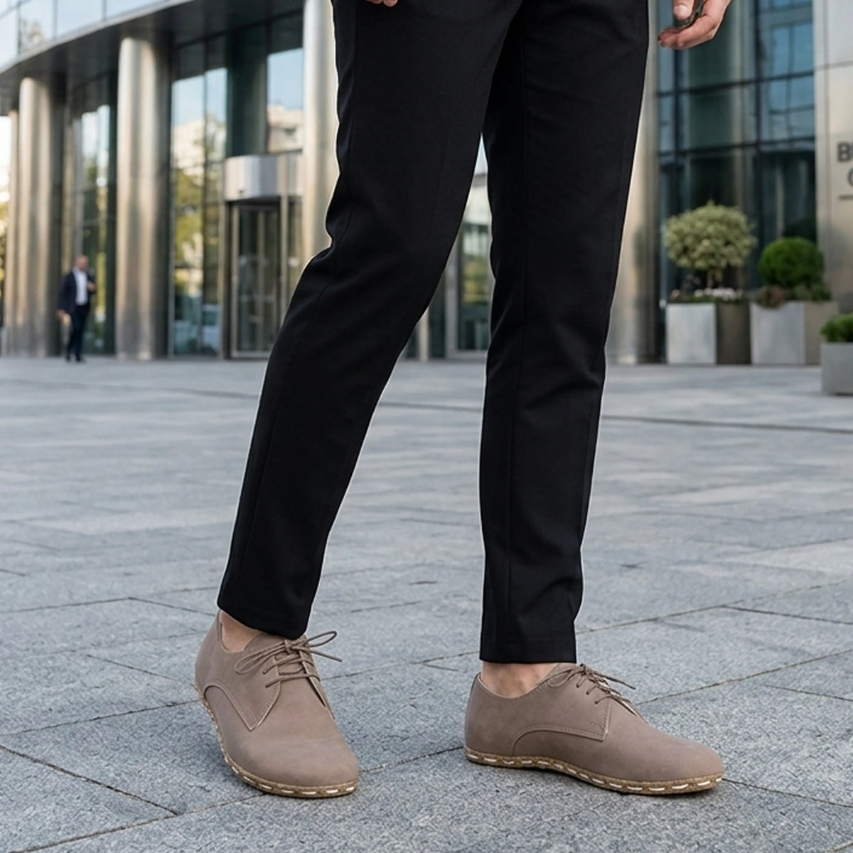 Crazy Barefoot Oxford Shoes — Leather Sole – Undyed Crust