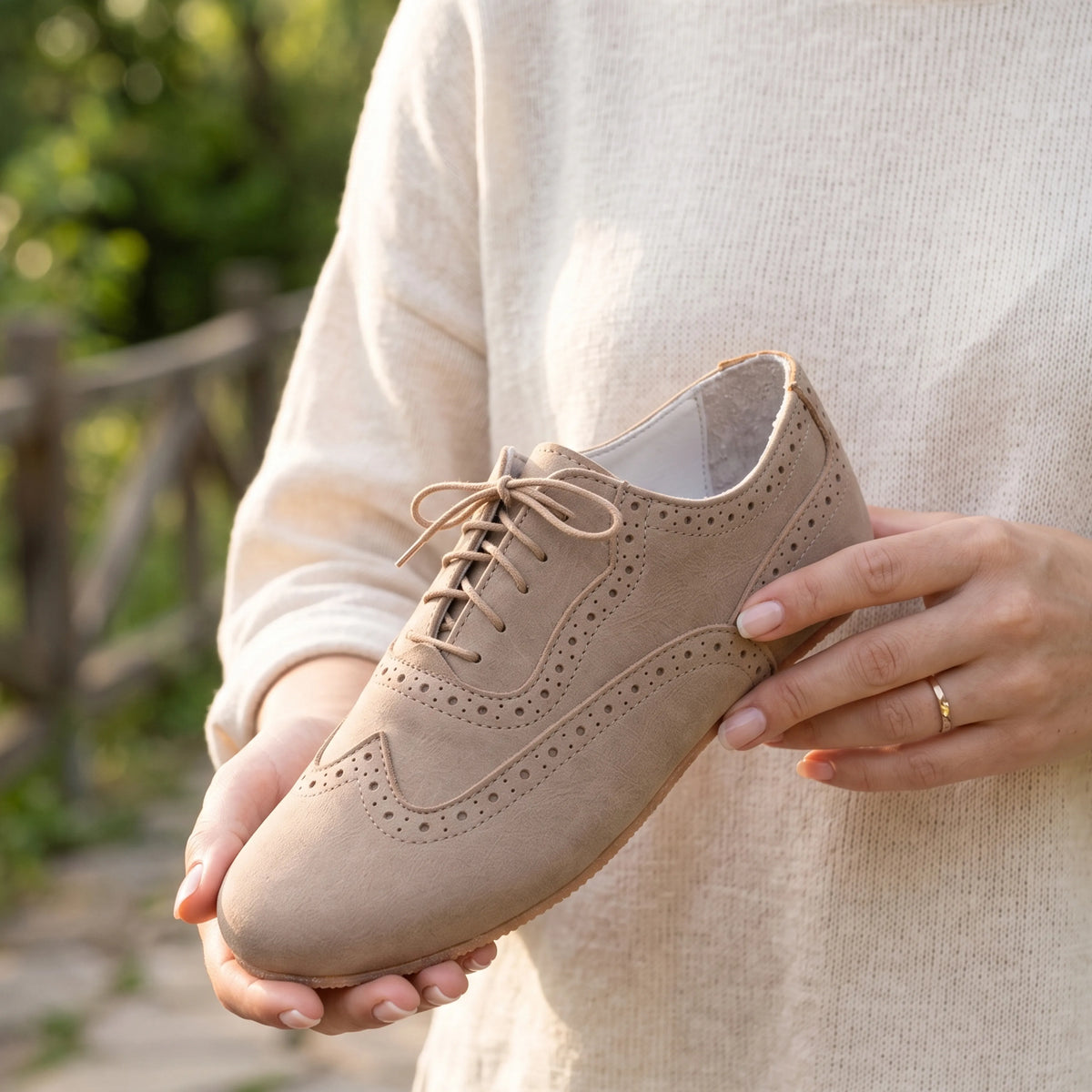 Crazy Barefoot Moccasin Shoes – Rubber Sole – Undyed Crust