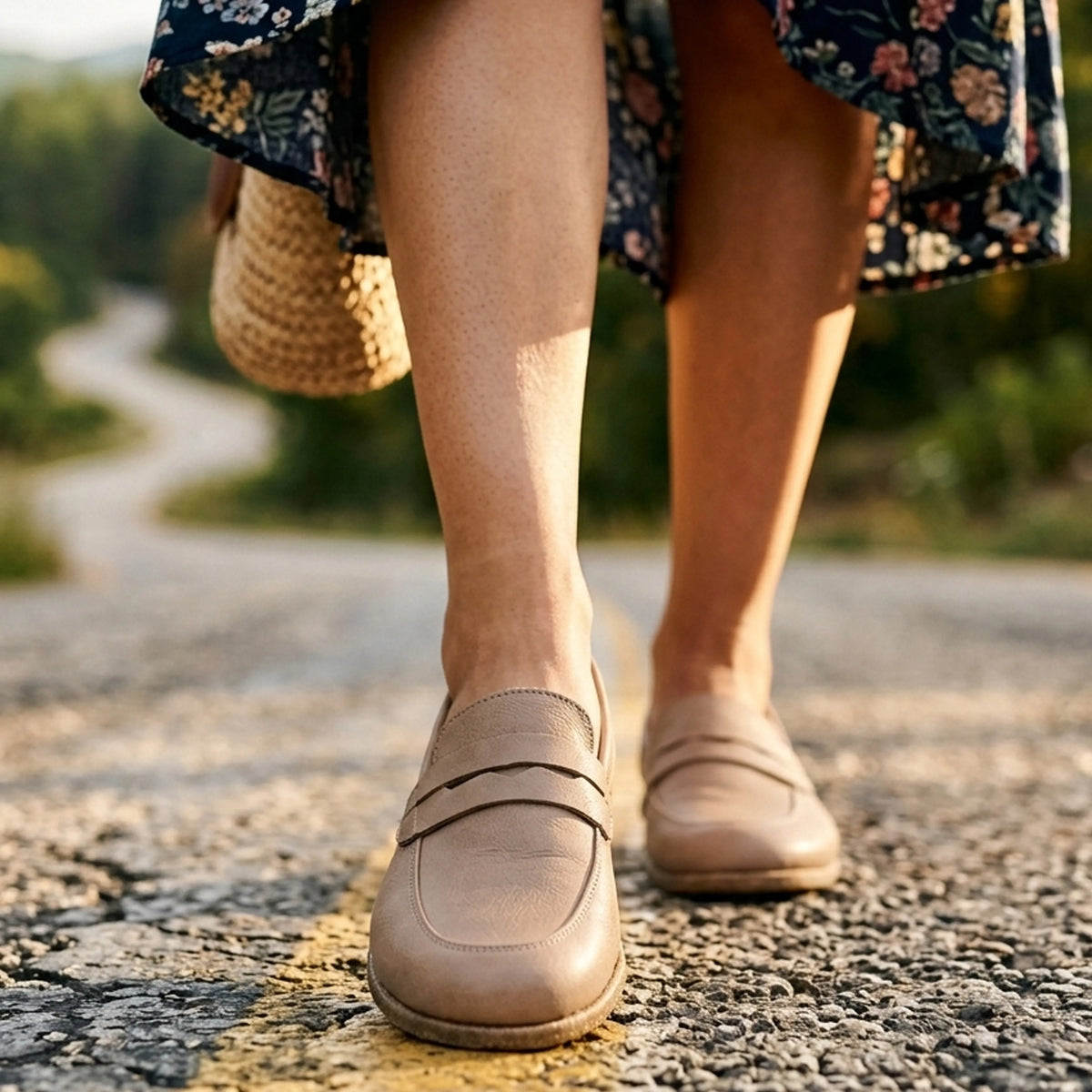 Crazy Barefoot Penny Loafer Shoes – Classic Sole — Leather Sole – Undyed Crust