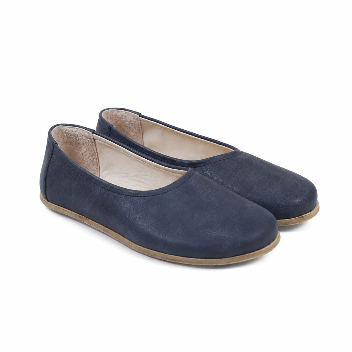 Crazy Barefoot Ballet Shoes – Classic Sole — Leather Sole – Navy Blue