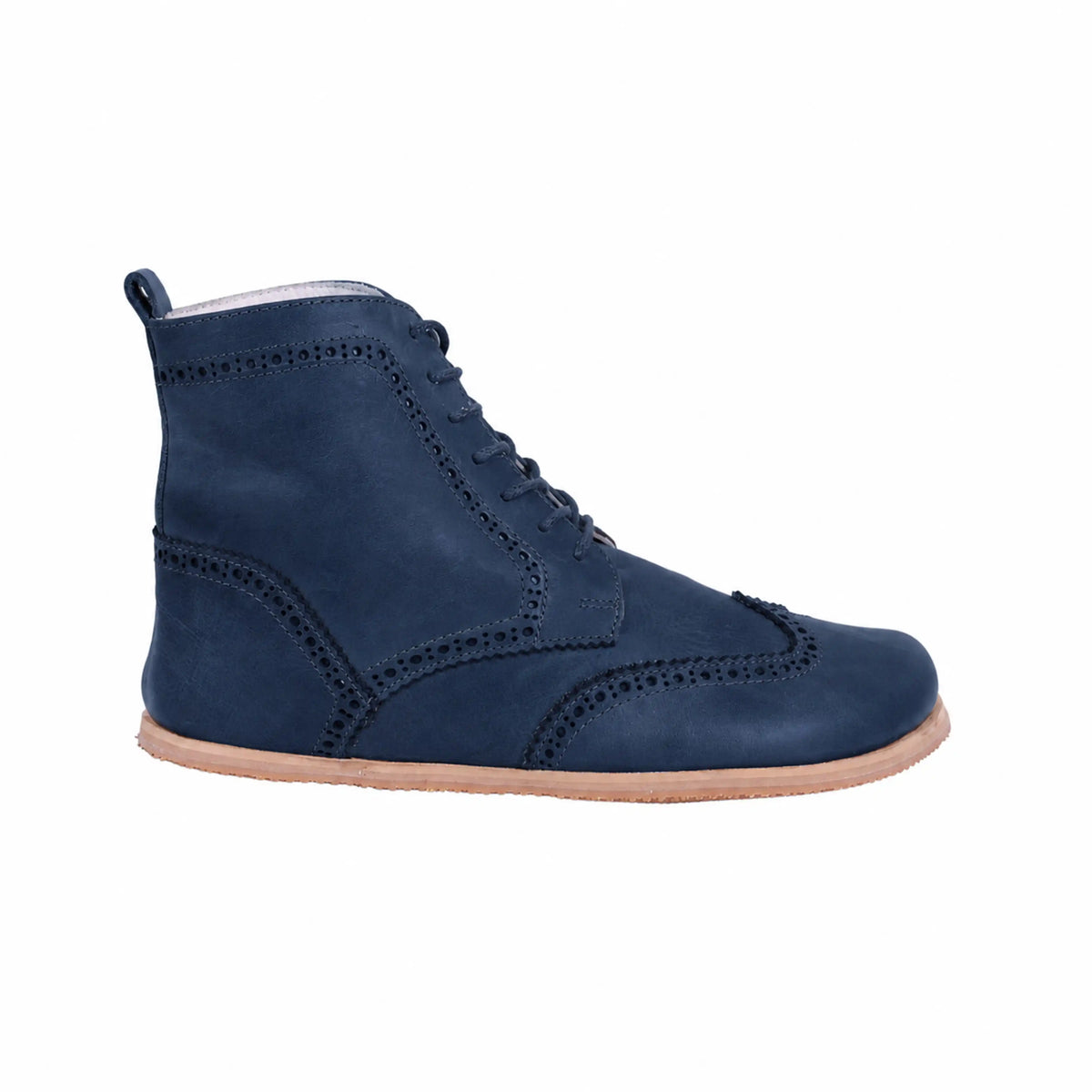 Smooth Barefoot Moccasin Boots Shoes – Eva Outsole – Navy Blue