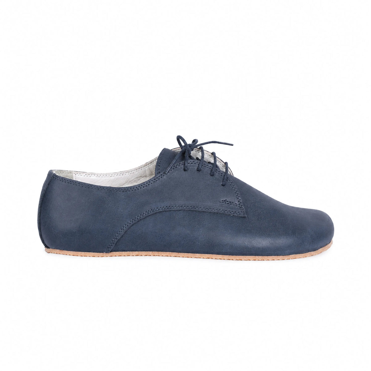 Crazy Barefoot Oxford Shoes – Rubber Sole – Navy Blue