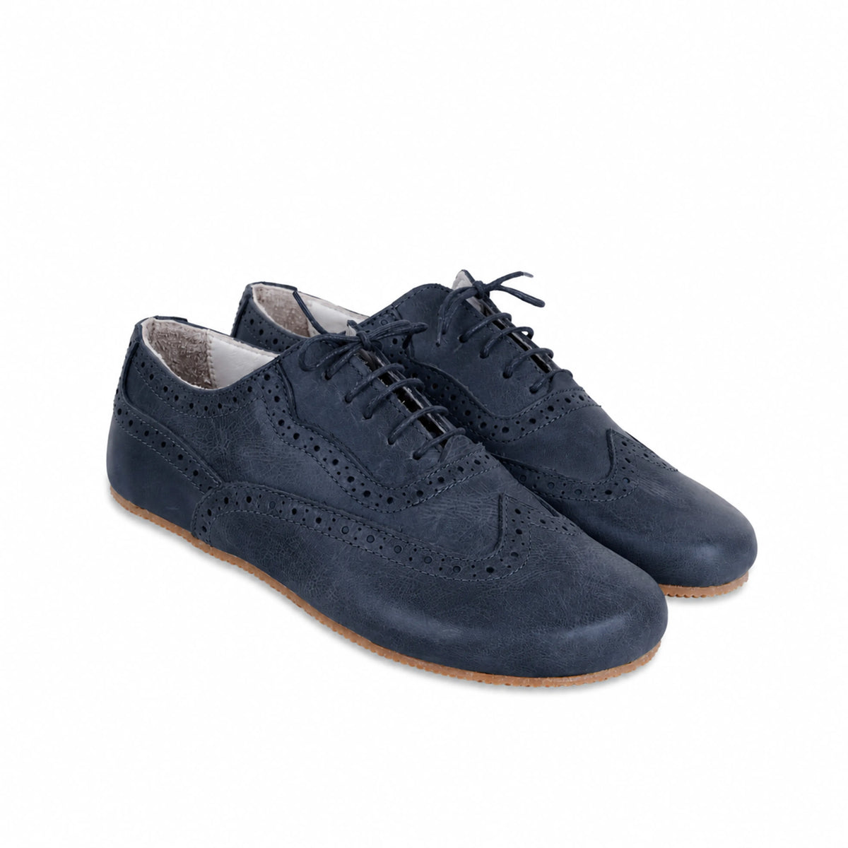 Crazy Barefoot Moccasin Shoes – Rubber Sole – Navy Blue