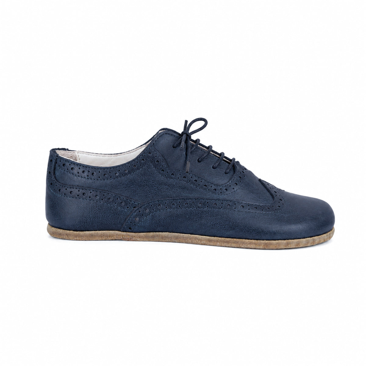 Crazy Barefoot Moccasin Shoes – Classic Sole — Leather Sole – Navy Blue