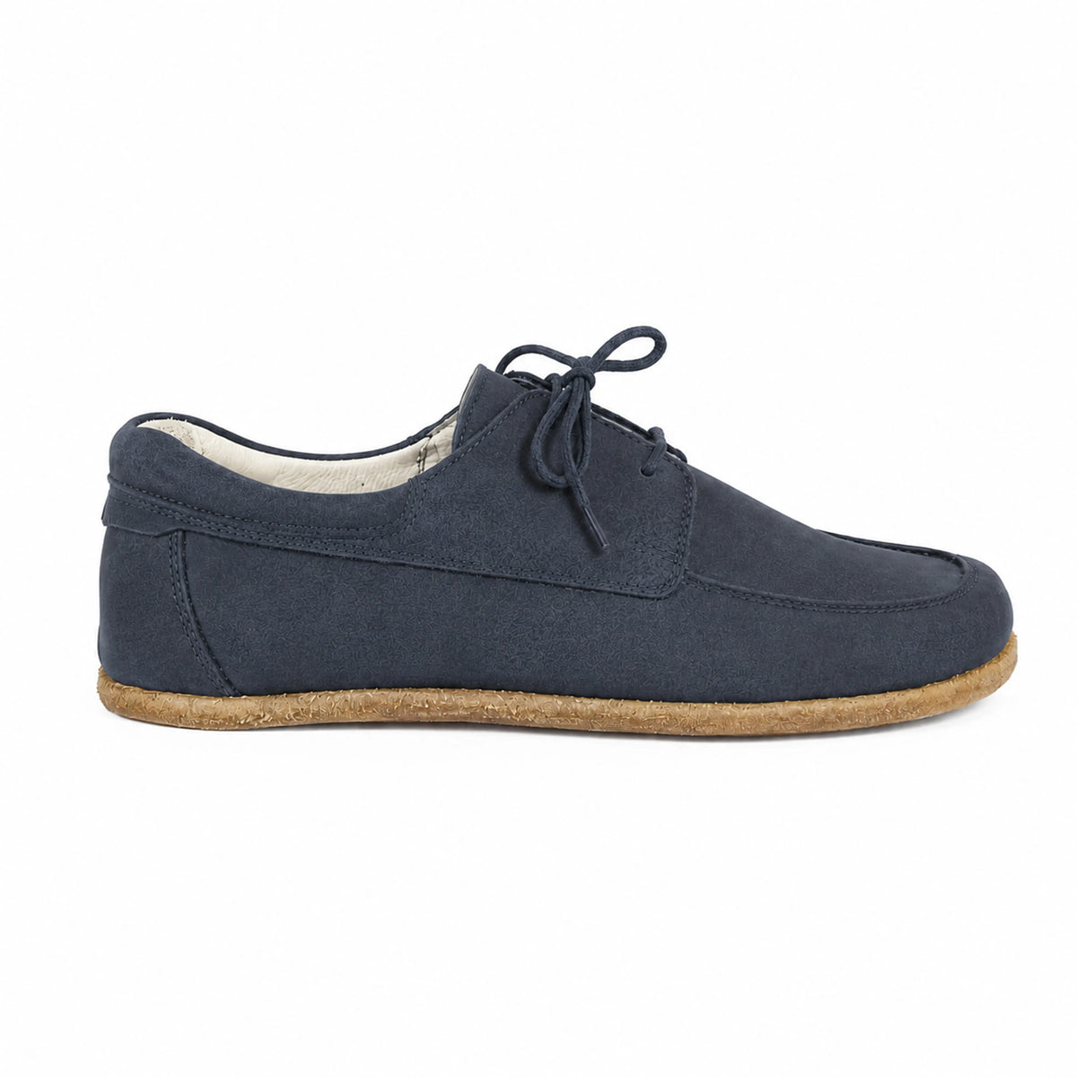 Crazy Barefoot Laces Penny Loafer Shoes – Classic Sole — Leather Sole – Navy Blue