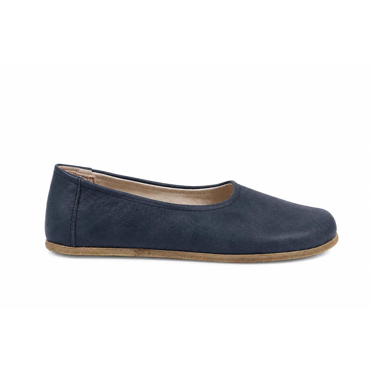 Crazy Barefoot Ballet Shoes – Classic Sole — Leather Sole – Navy Blue